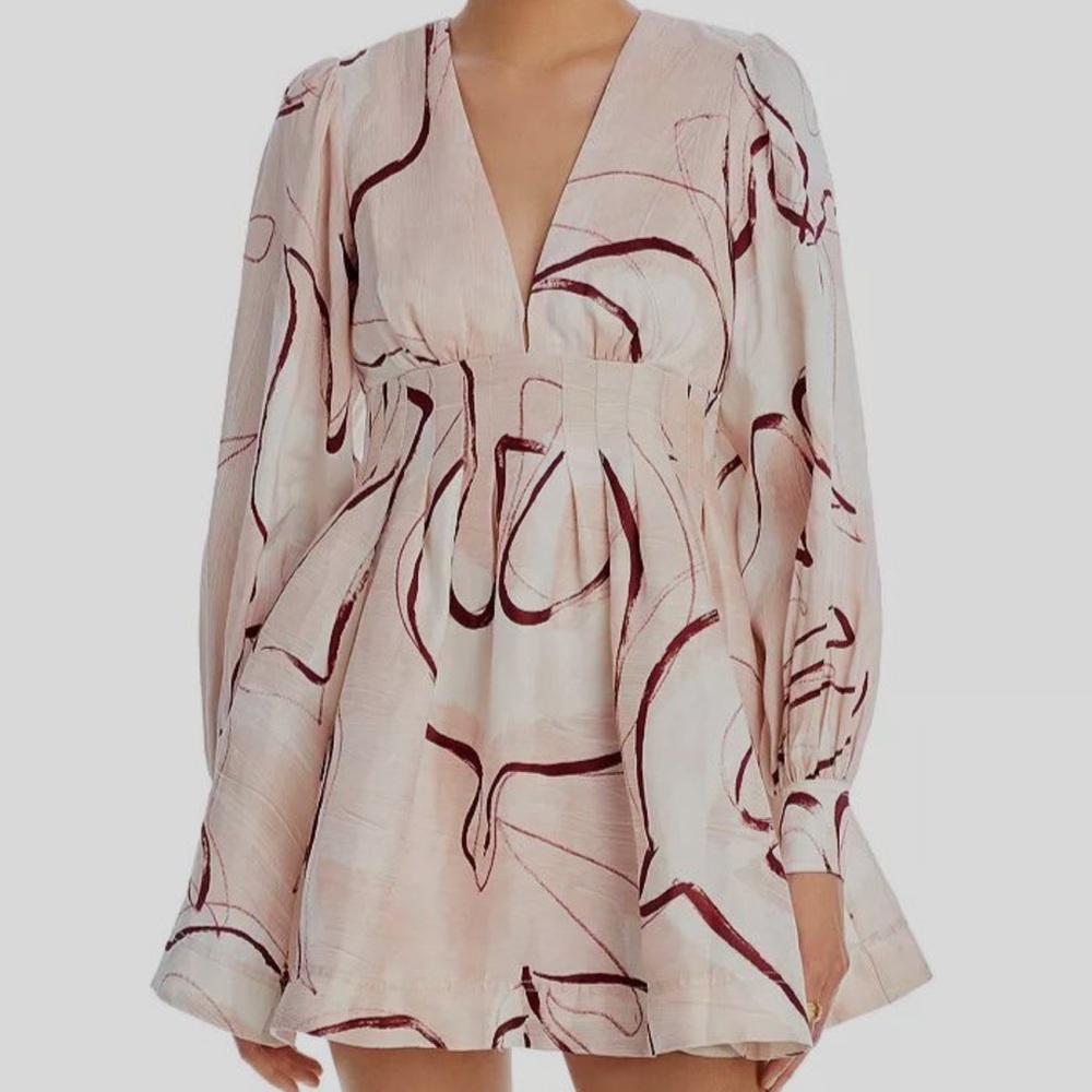 Aje Amelia Plunge Mini Dress